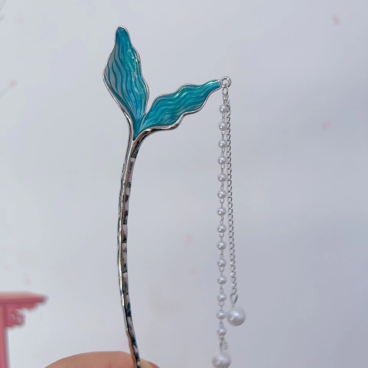 Pearl Mermaid Tail Hair Pins 🧜🏽‍♀️
