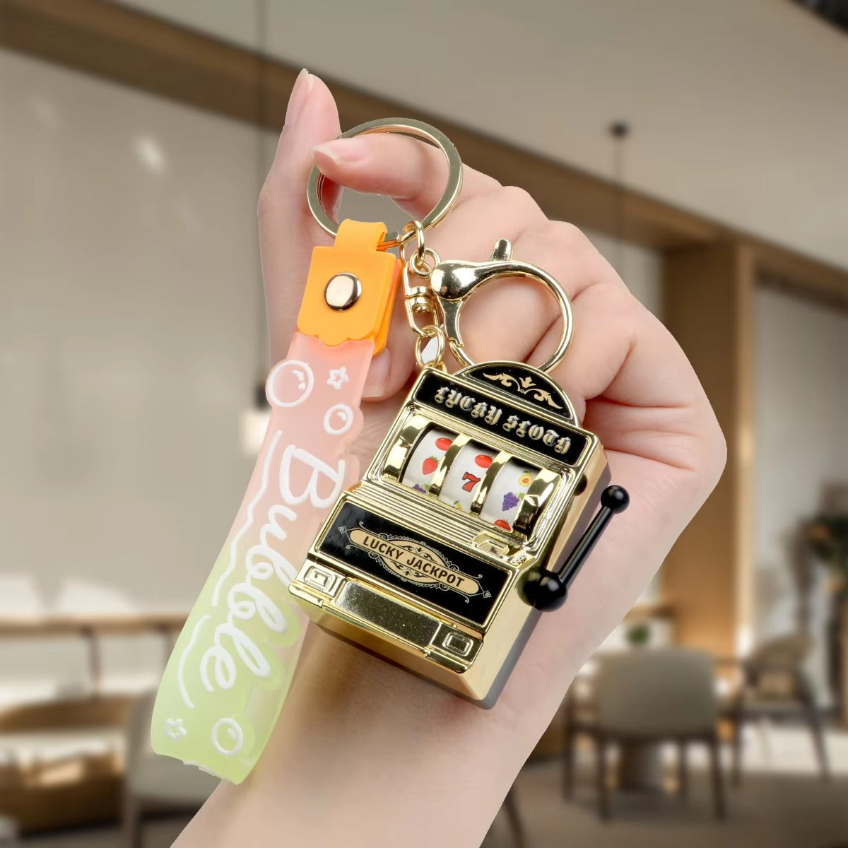 🎰 LuckySpin Mini Slot Machine Keychain