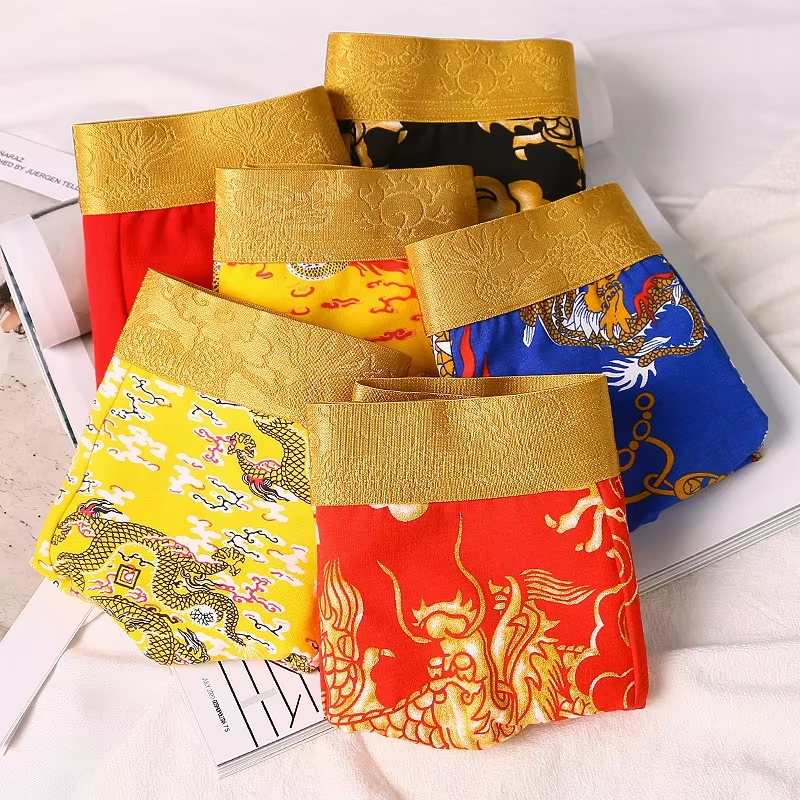 Men’s Dragon Loose Breathable Boxers