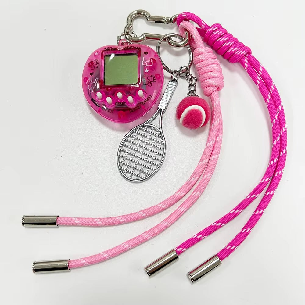 Cute Retro Virtual Pet Keychain