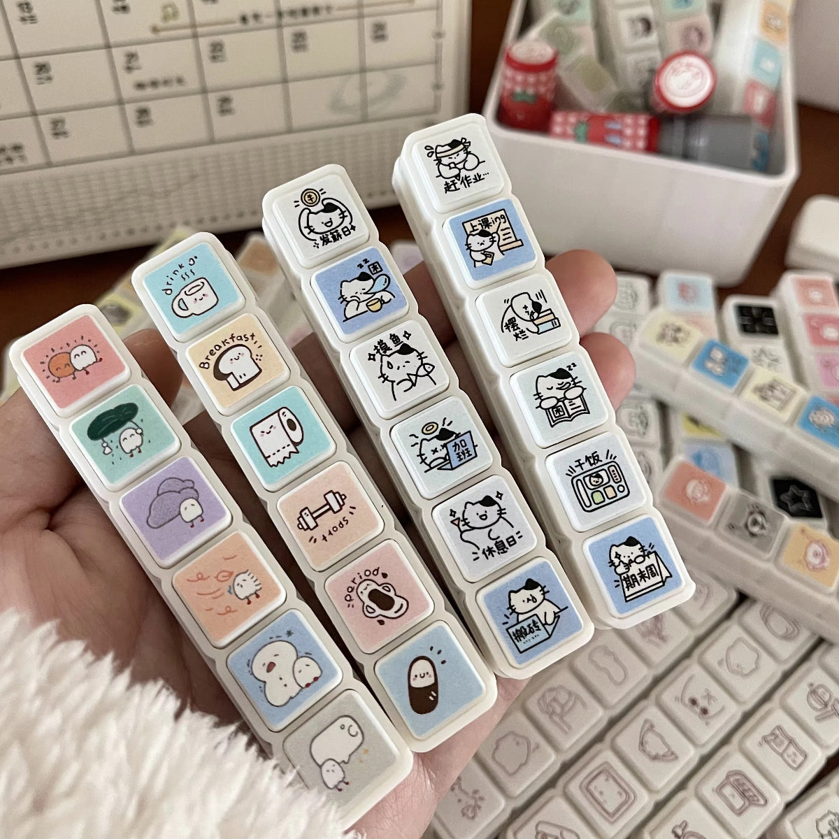KawaiiMood Mini 6-in-1 Stamp Set