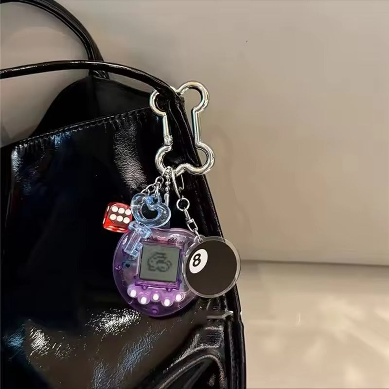 Cute Retro Virtual Pet Keychain