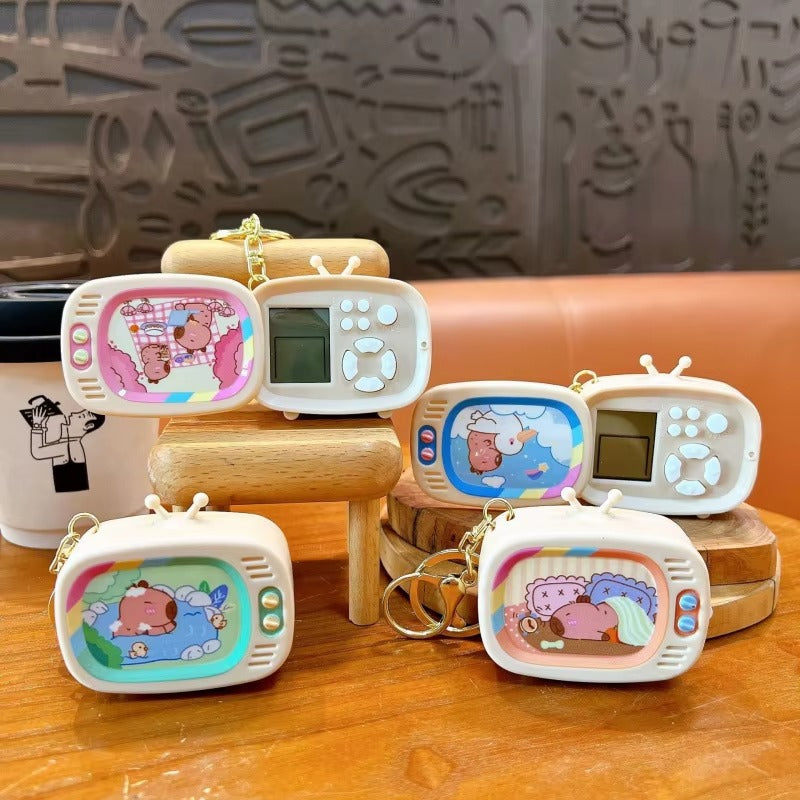Mini Tv Video Game Keychain