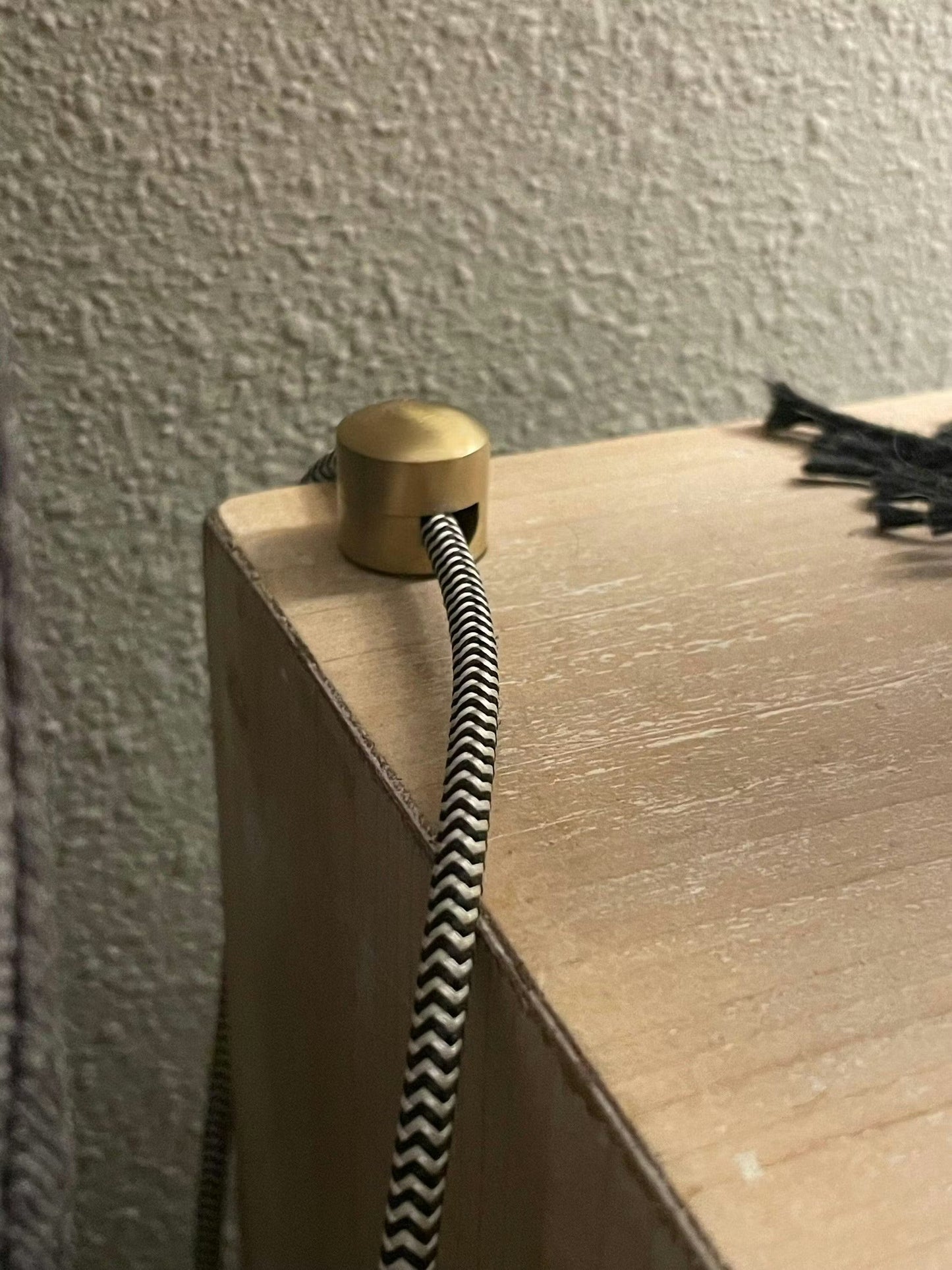 Matte Brass Wire Cord Organizer Clips