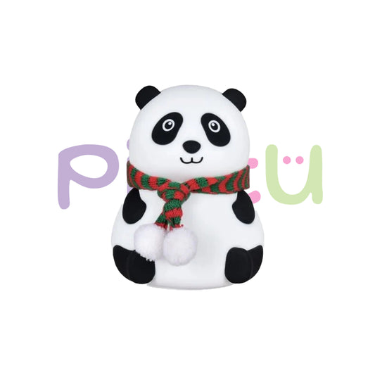 Panda LED Night Lamp | YH-608 Model | Soft Silicone Rechargeable Night Light | 7-Color Touch Control | Kids Bedroom, Nursery & Gift Decor