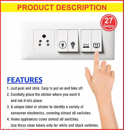 Switch Sticker For for Electric Board