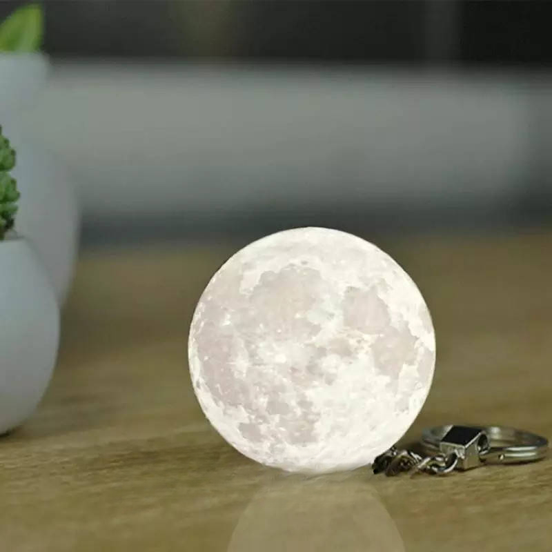full moon keychain